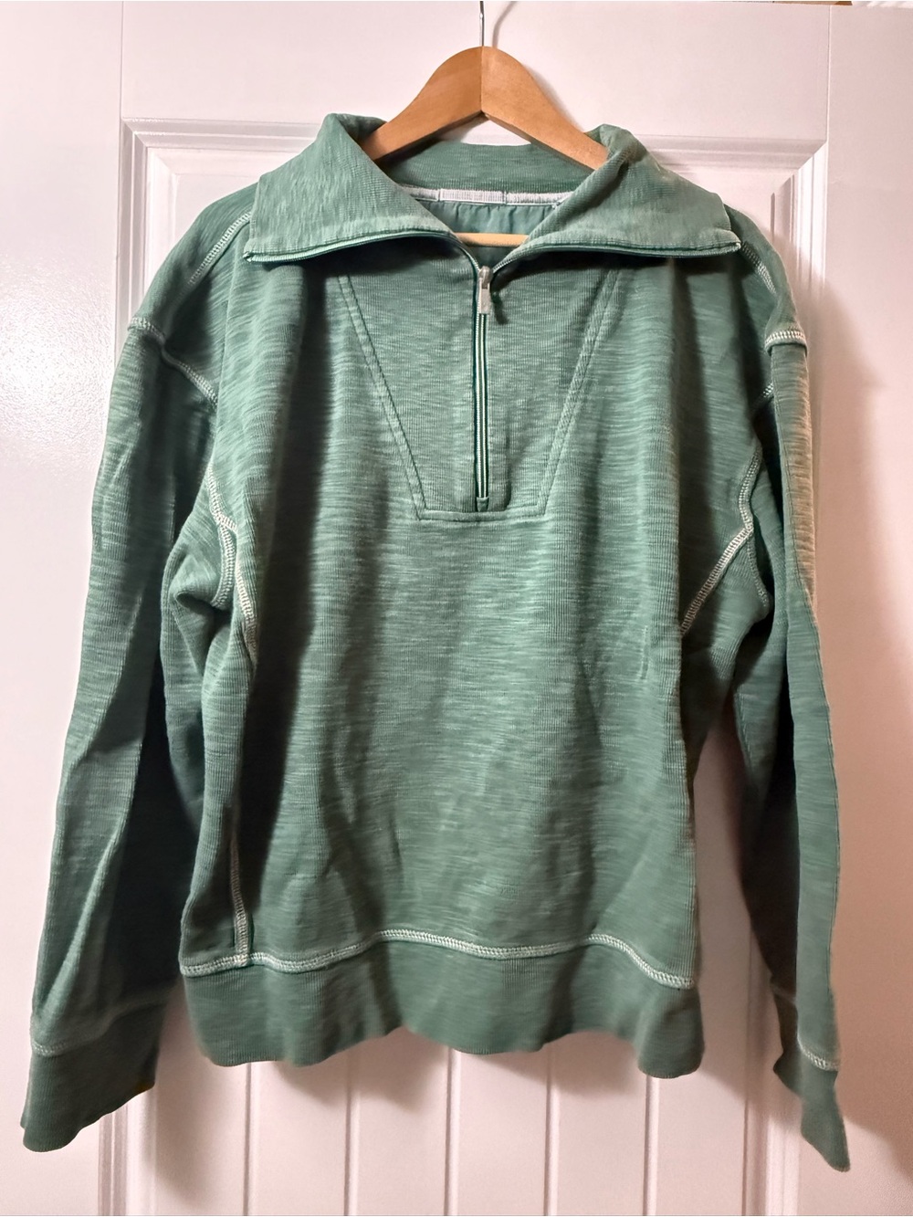 Womans Half-Zip Green. Tommy Bahama matching lounge shorts available